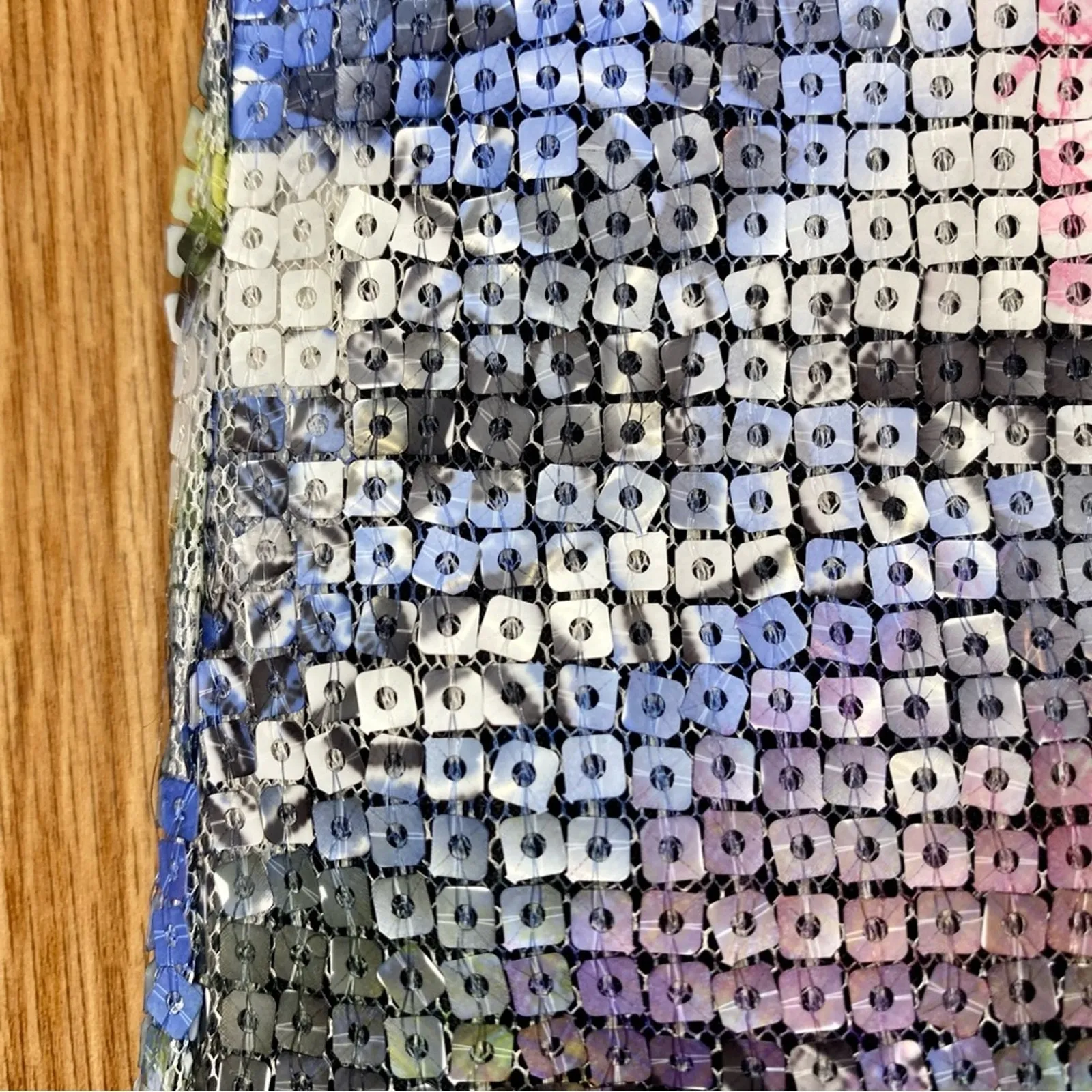 Michael Simon Multicolor Sequin Purple Bomber Jacket Shacket Womens 1X Plus - Image 8