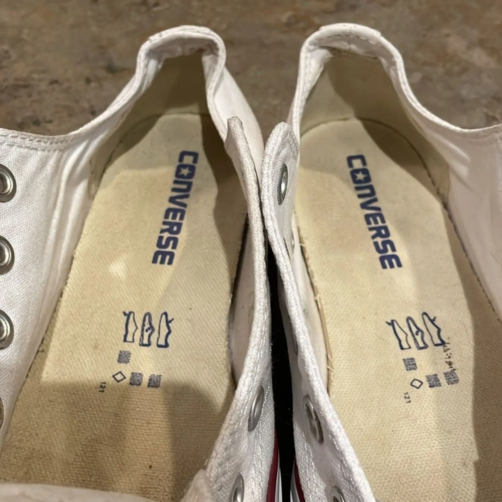 Converse White Chuck Taylor White Ox Low Top Sneakers Unisex M4 W6 EU 36.5 M7652 - Image 5