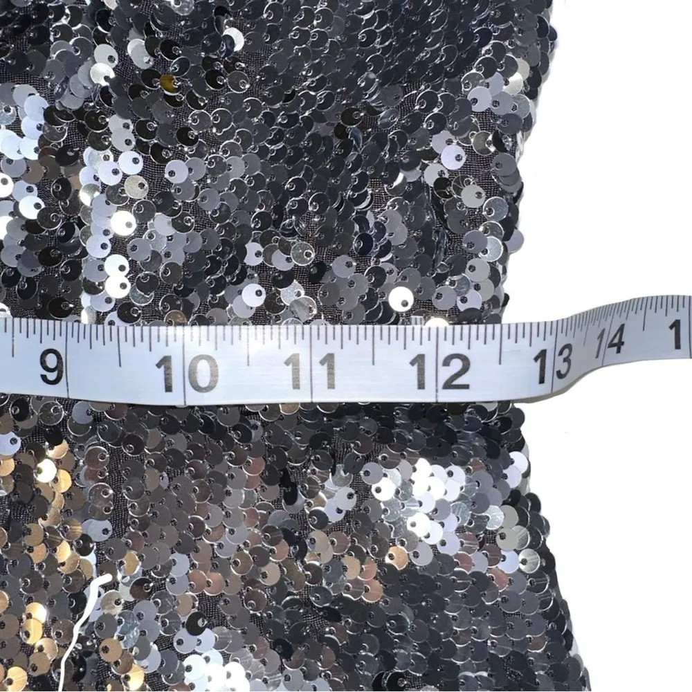 NWT Dress The Population Jen Sequin Off The Shoulder Side Slit Midi Dress SMALL - Image 8