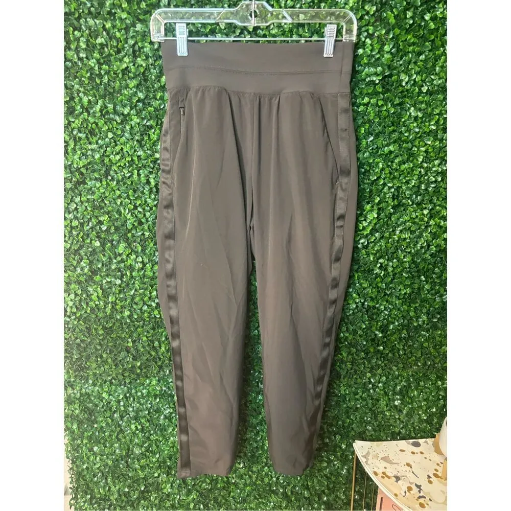 ATHLETA NOLITA SLIM TAPERED CROP PANTS brown  SIZE 6 - Image 2