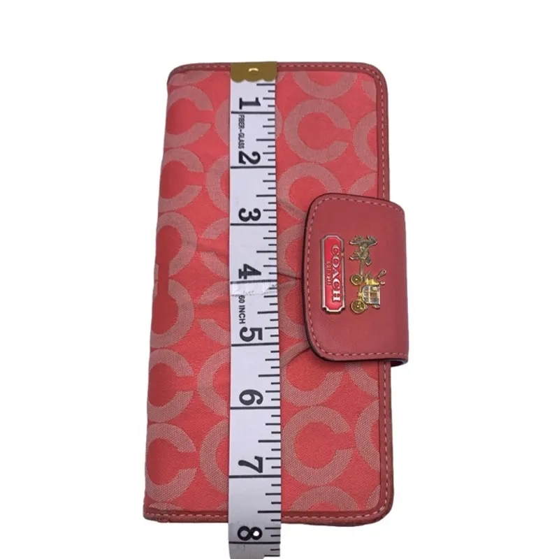 y2k COACH Carriage Signature Canvas Wallet - Image 10