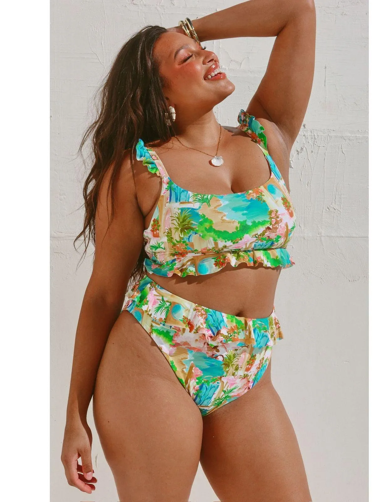 Show Me Your Mumu Island Ruffle Bottom in Palermo Spritz L NWT - Image 4