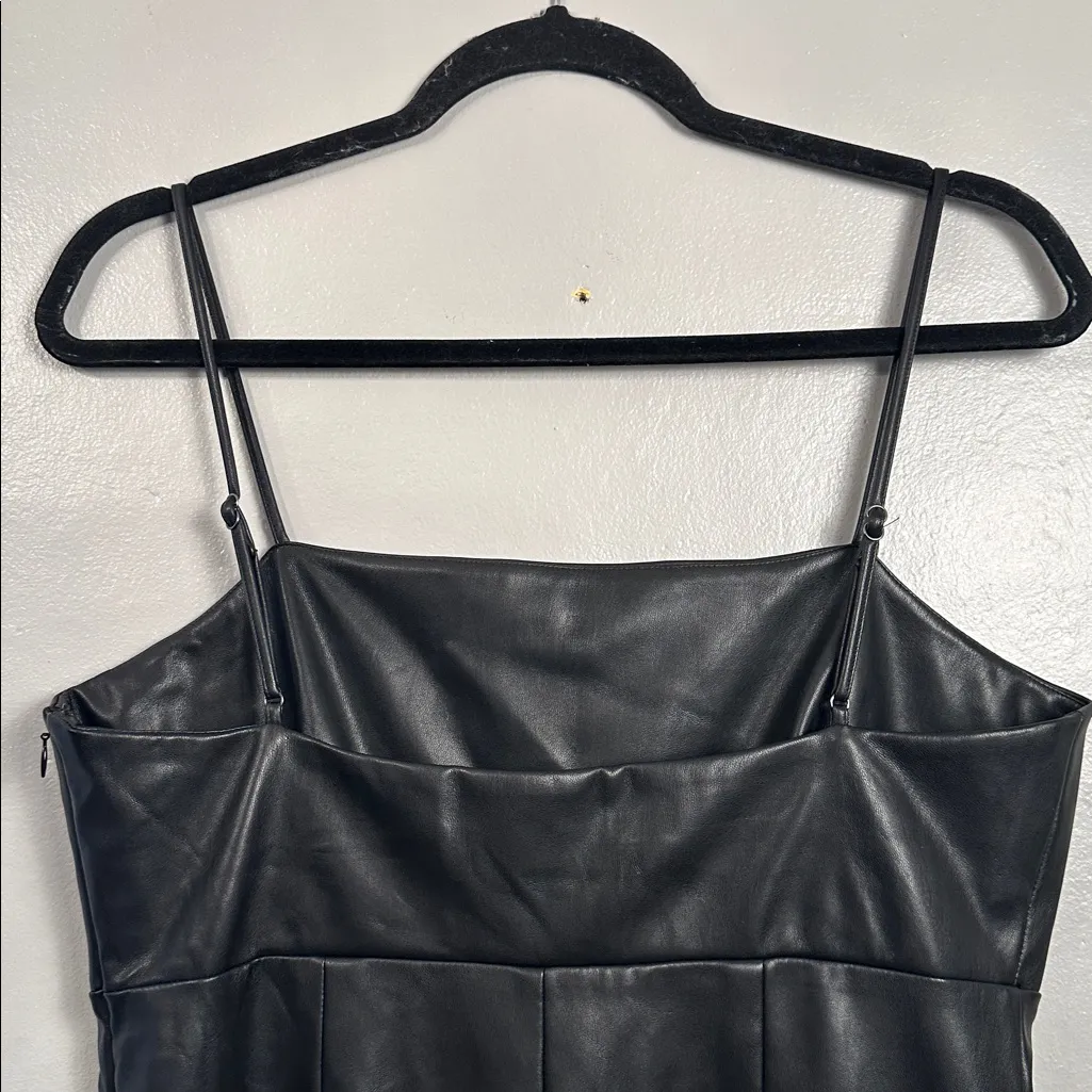 Banana Republic faux Leather Jumpsuit Black 10 - Image 13