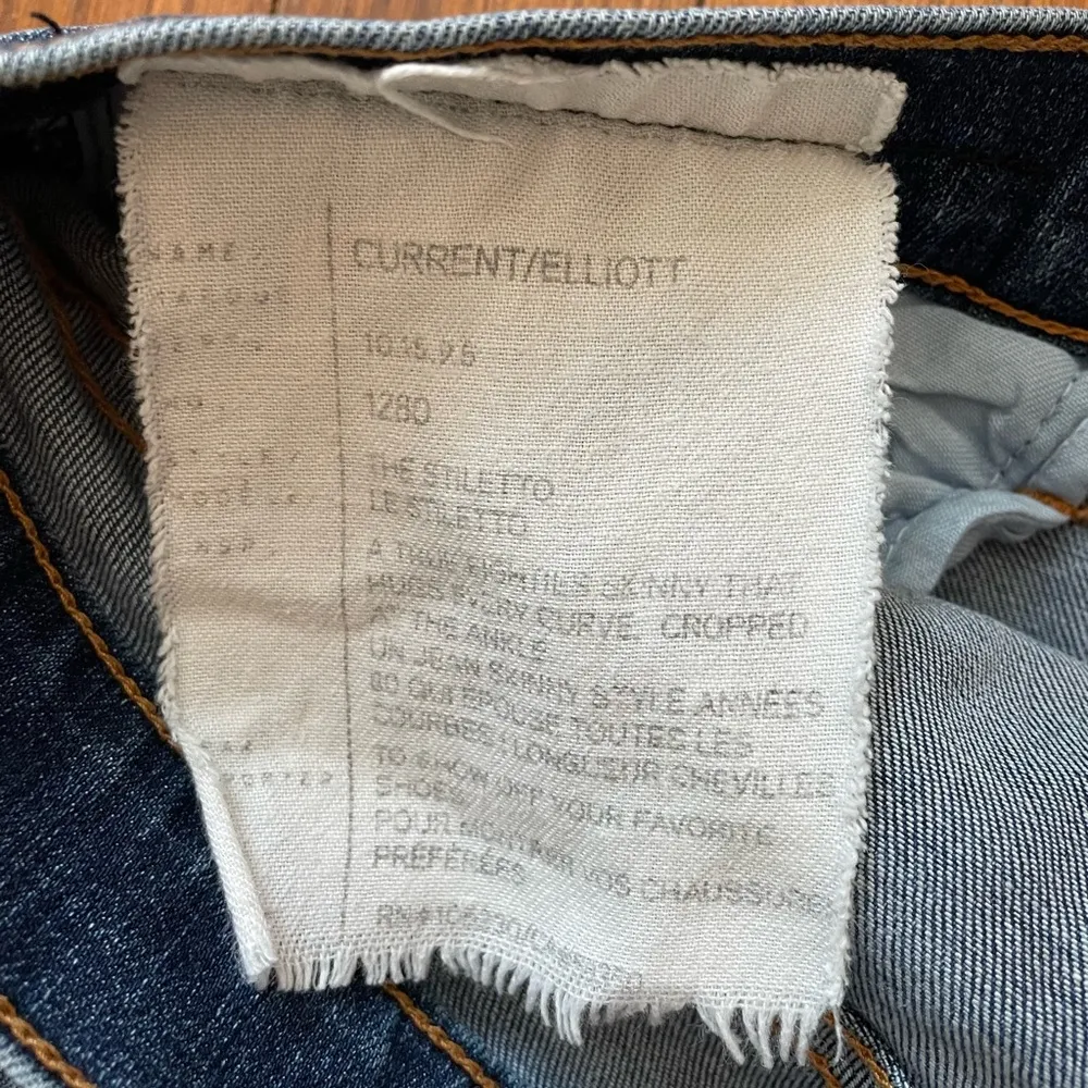 Current Elliott Stilletto Townie Skinny Ankle Crop Jeans - Size 28 - Image 11