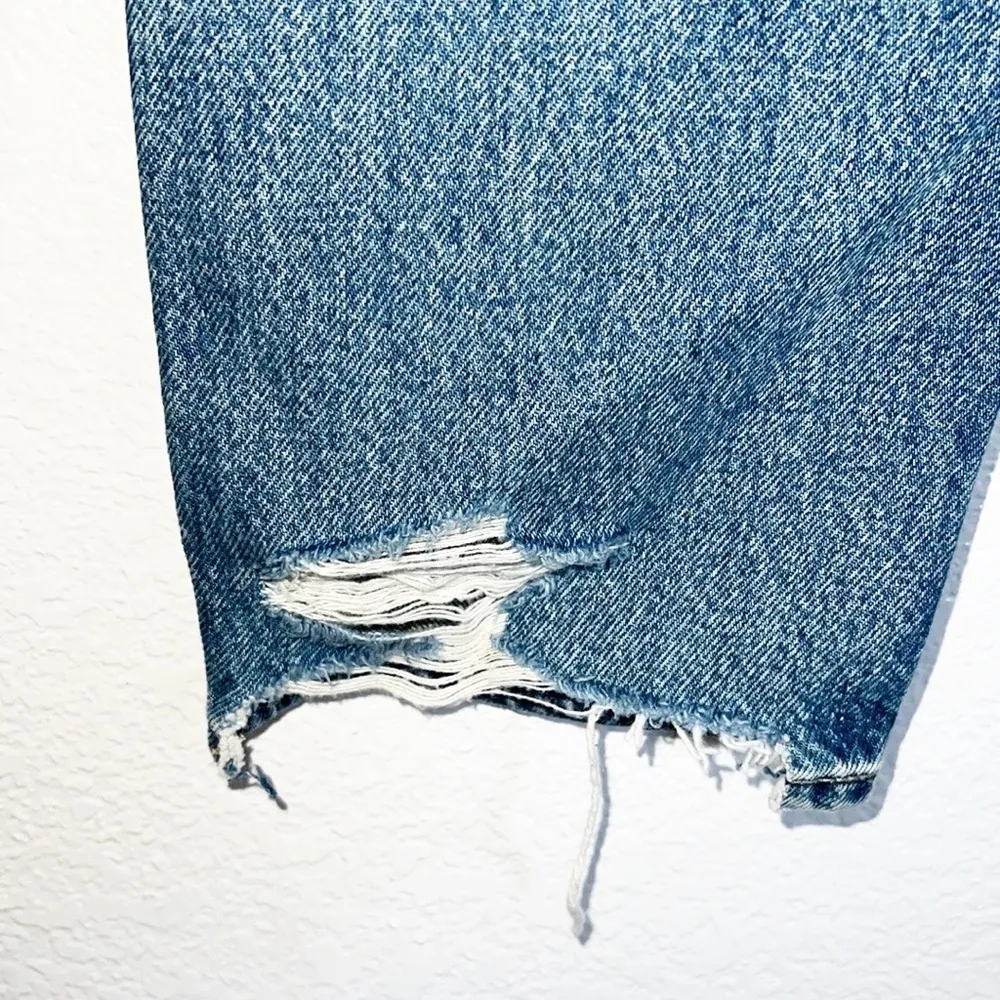 Gap Denim Cheeky Straight Destressed Destroyed Button Fly Jeans - Image 10