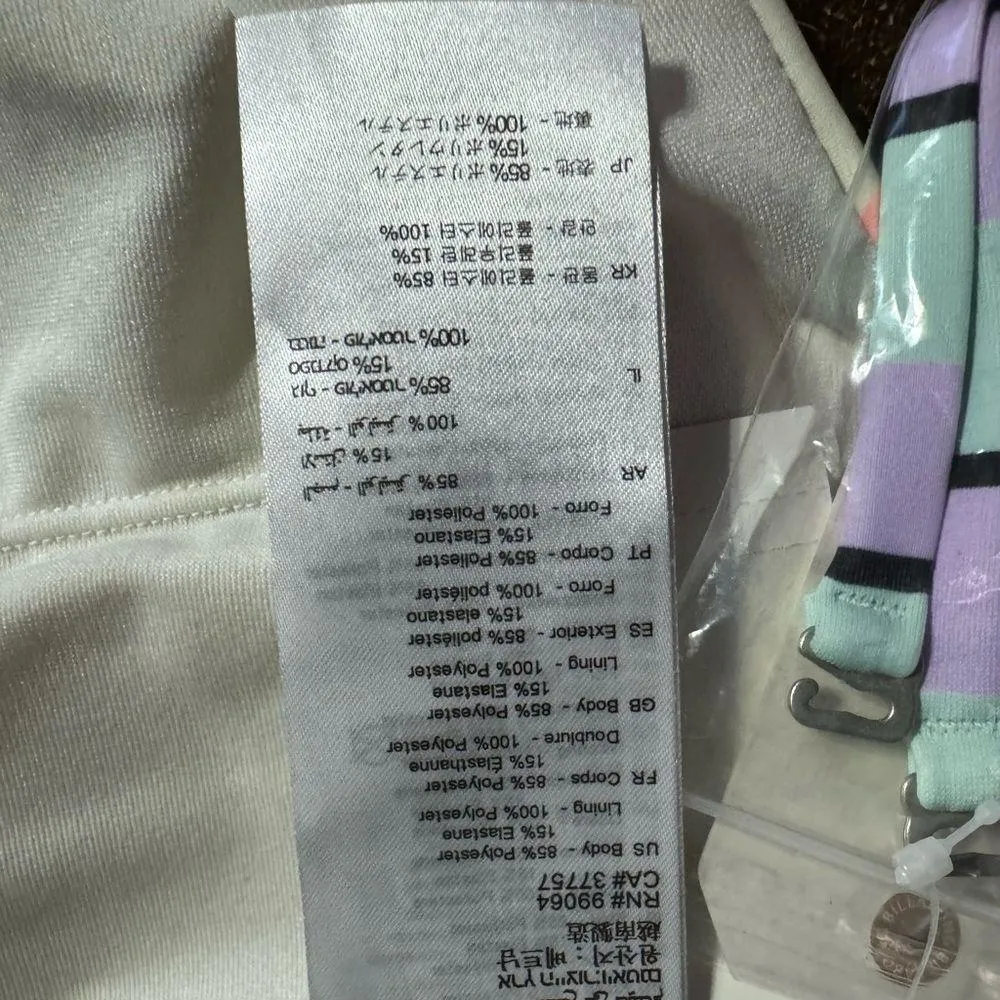 Billabong Women's Break A Dawn Striped Tube Bandeau Bikini Top Size Medium NWT - Image 11