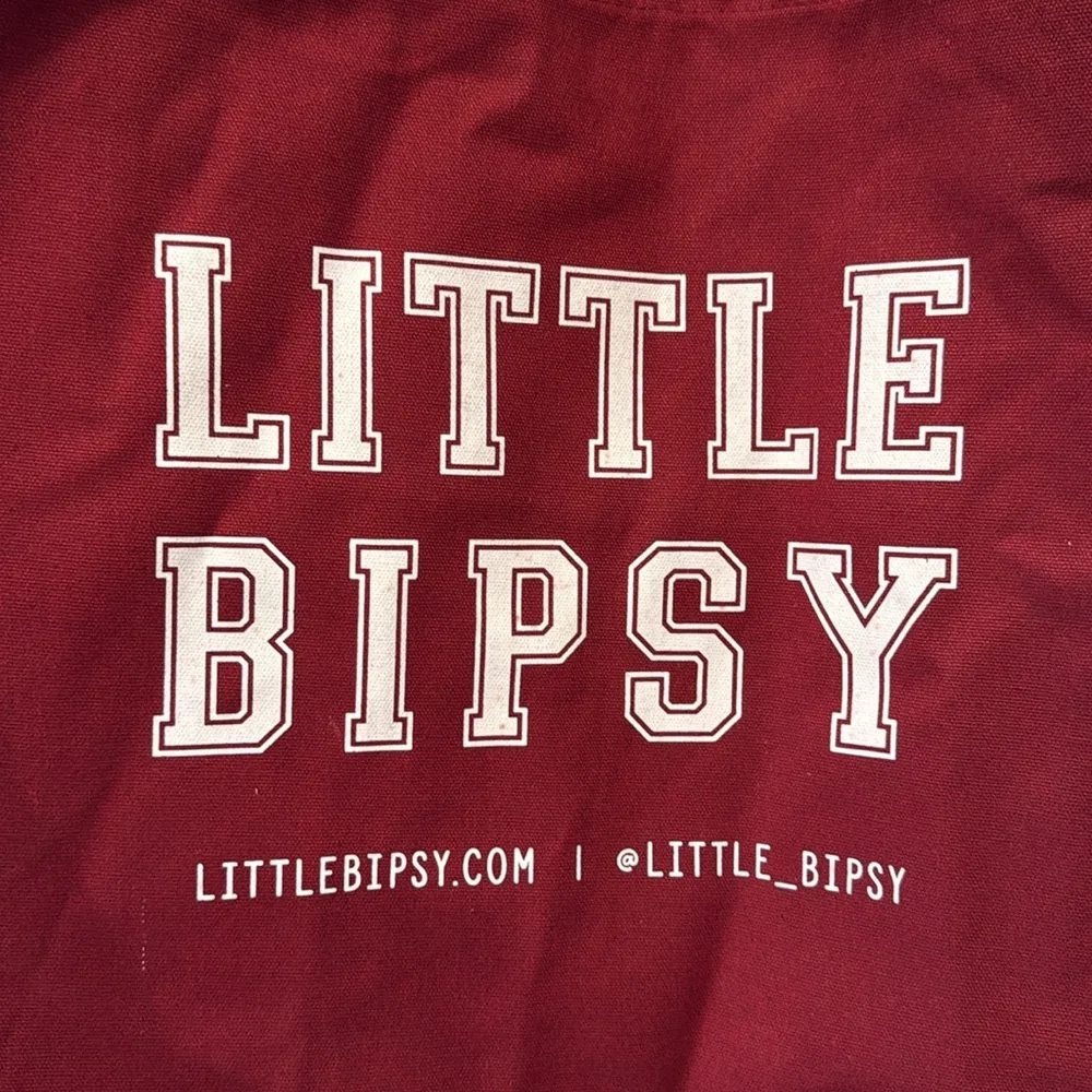 Little Bipsy Burgundy Tote Bag Like New Red - Image 2
