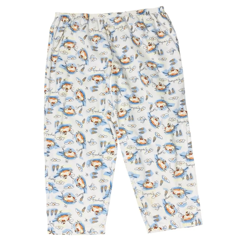 VINTAGE ASHLEY TAYLOR Flannel Pajama Set White Size 2X - Image 7