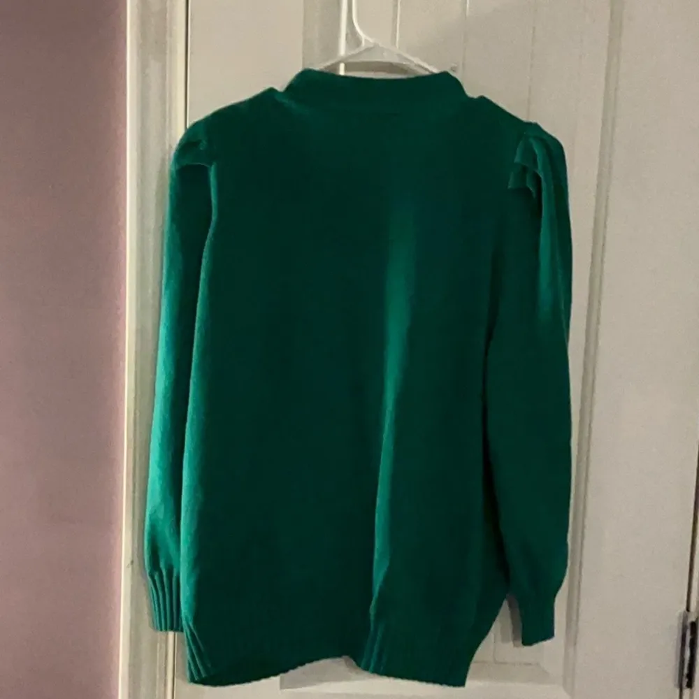 Who What Wear Green Women's Cardigan Sweater SZ L NWOT - Image 8