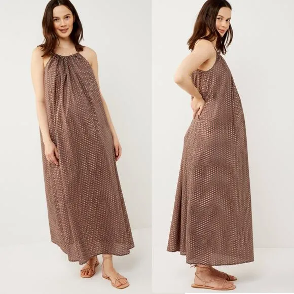 NEW A Pea in the Pod Halter Maternity Maxi Tana Lawn Liberty Fabric Sz Lg $160 - Image 1