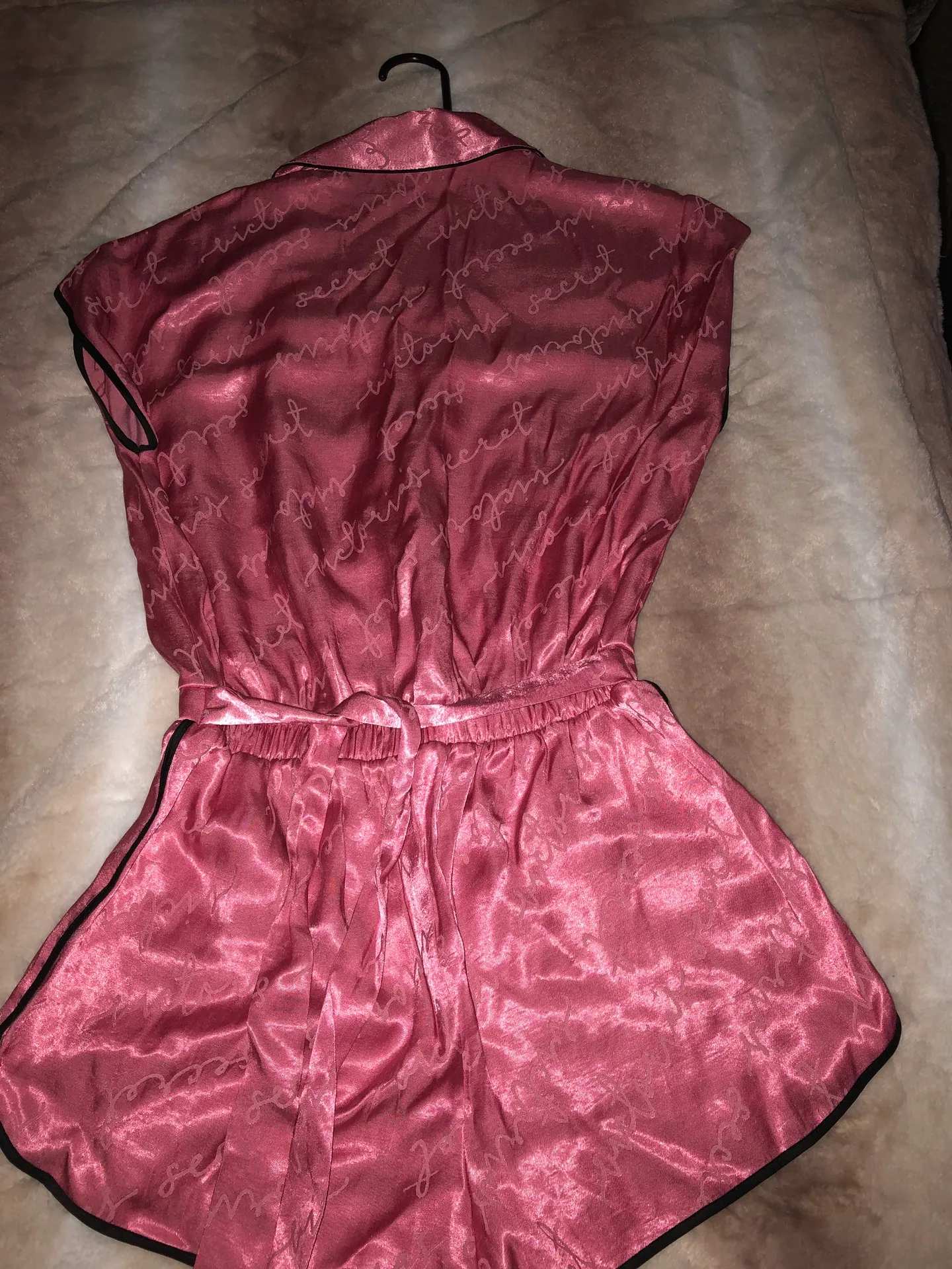 VS Satin Logo Sleep Romper - Image 6