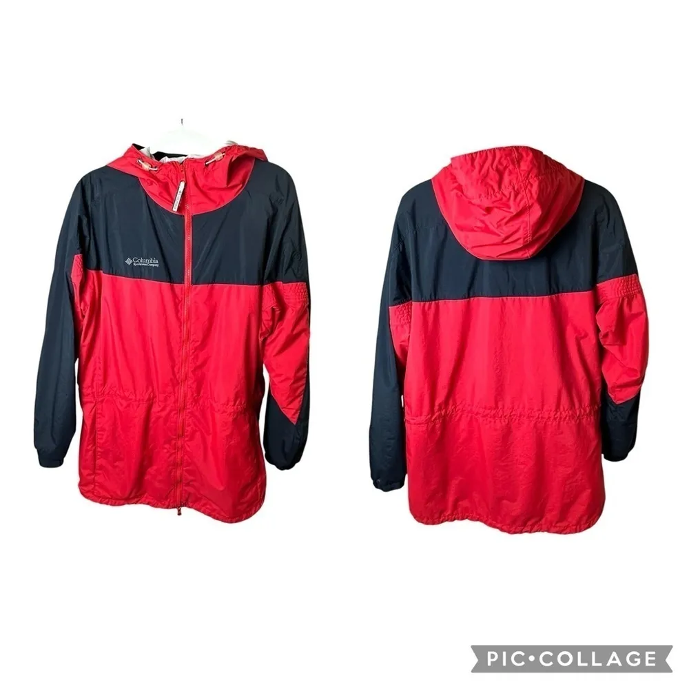 90s Vintage Columbia Hooded Nylon Windbreaker Rain Jacket Sportswear Outdoor - Image 9