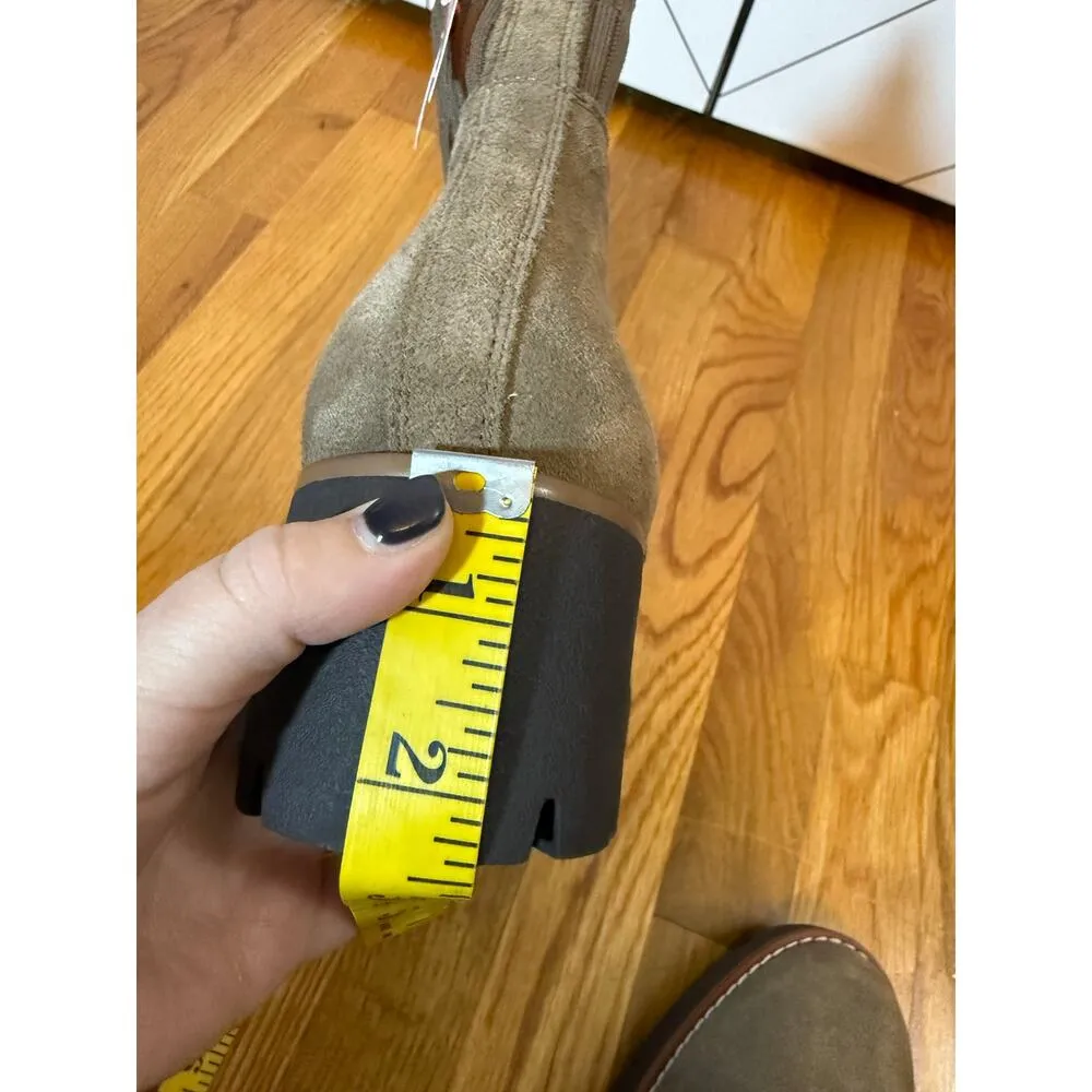 Blondo Darren Womens 8.5 Waterproof Brown Dark Taupe Suede Boot Ankle Boots - Image 3