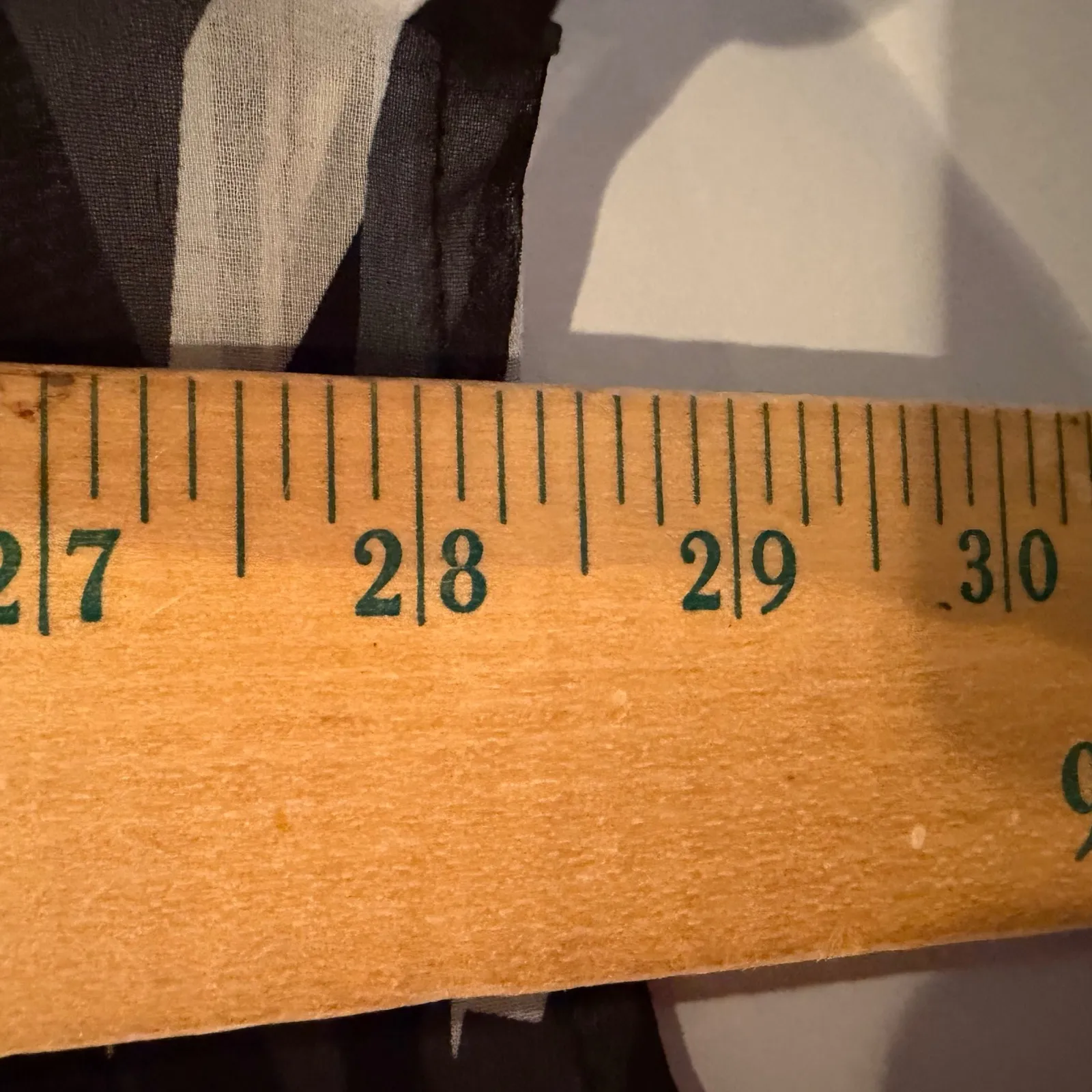 Joseph Ribkoff Geometric Print Sheer Blouse Women's 14 Brown Career Classic - Image 7