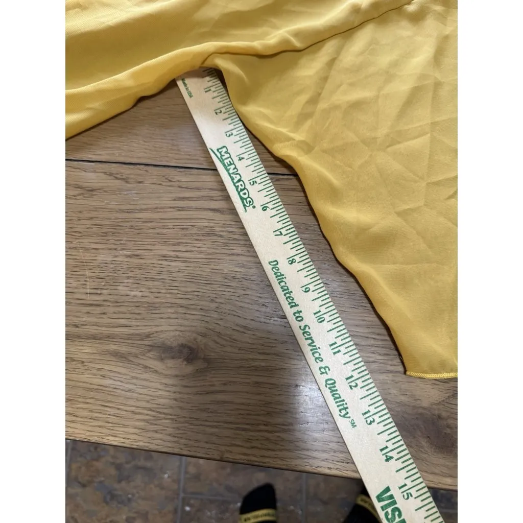 Lularoe Mustard Yellow Kimono Sz Medium Sheer Artsy‎ Duster Vacation Lightweight - Image 7