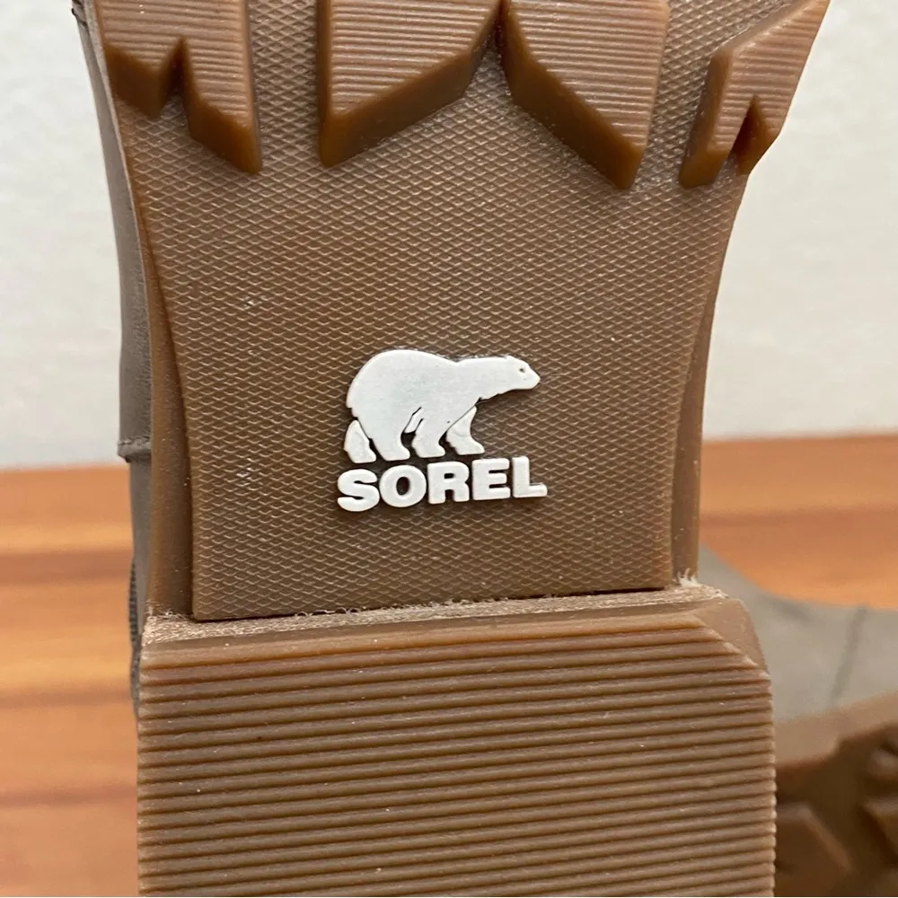 SOREL NL3719-005 Emelie Chelsea Waterproof Booties in  Quarry Gray/Taupe Size 7 - Image 15