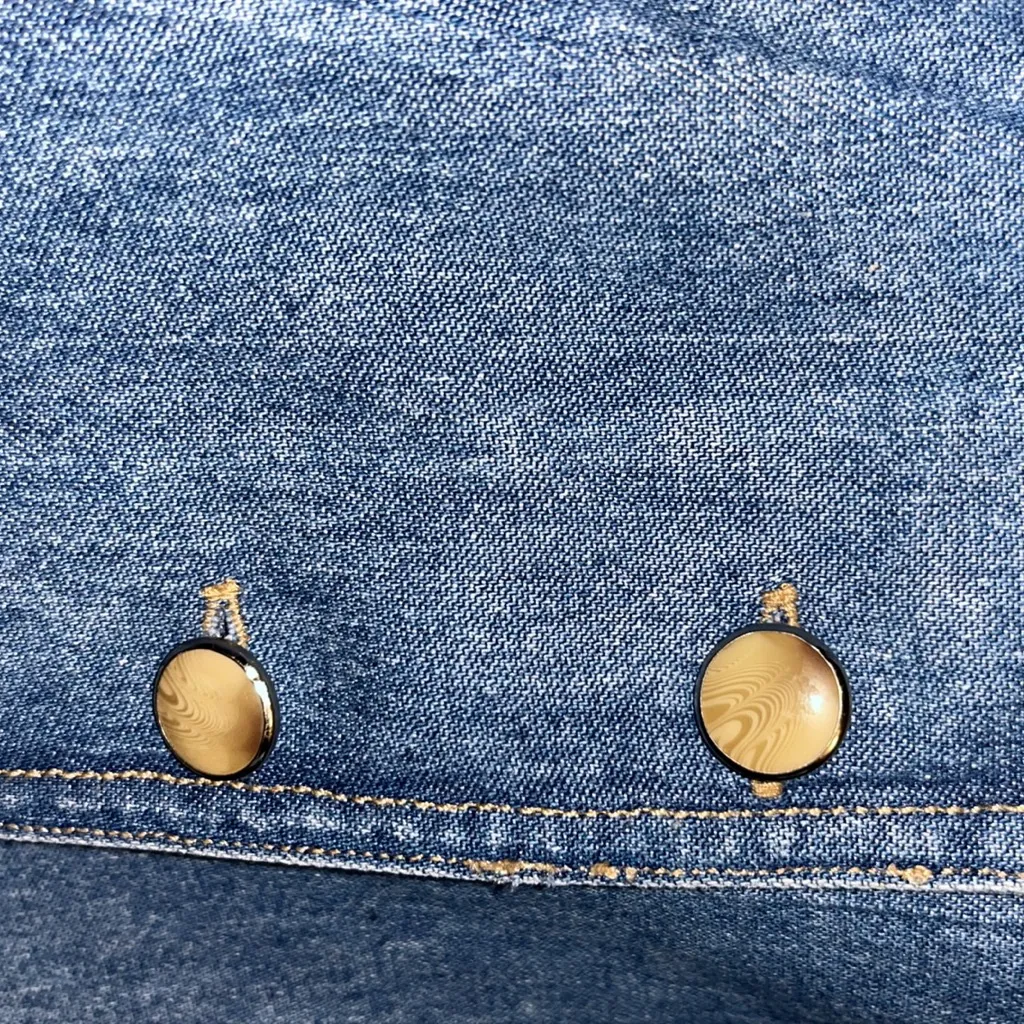 Vintage Jean Jacket Denim Button - Image 3