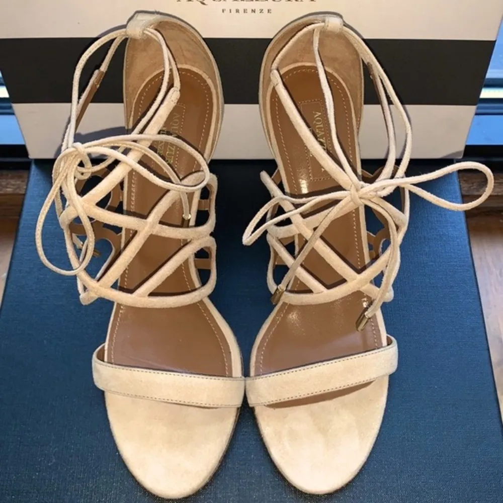 NIB Aquazzura Gigi 75 Sabbia in Nude Size undefined - Image 6
