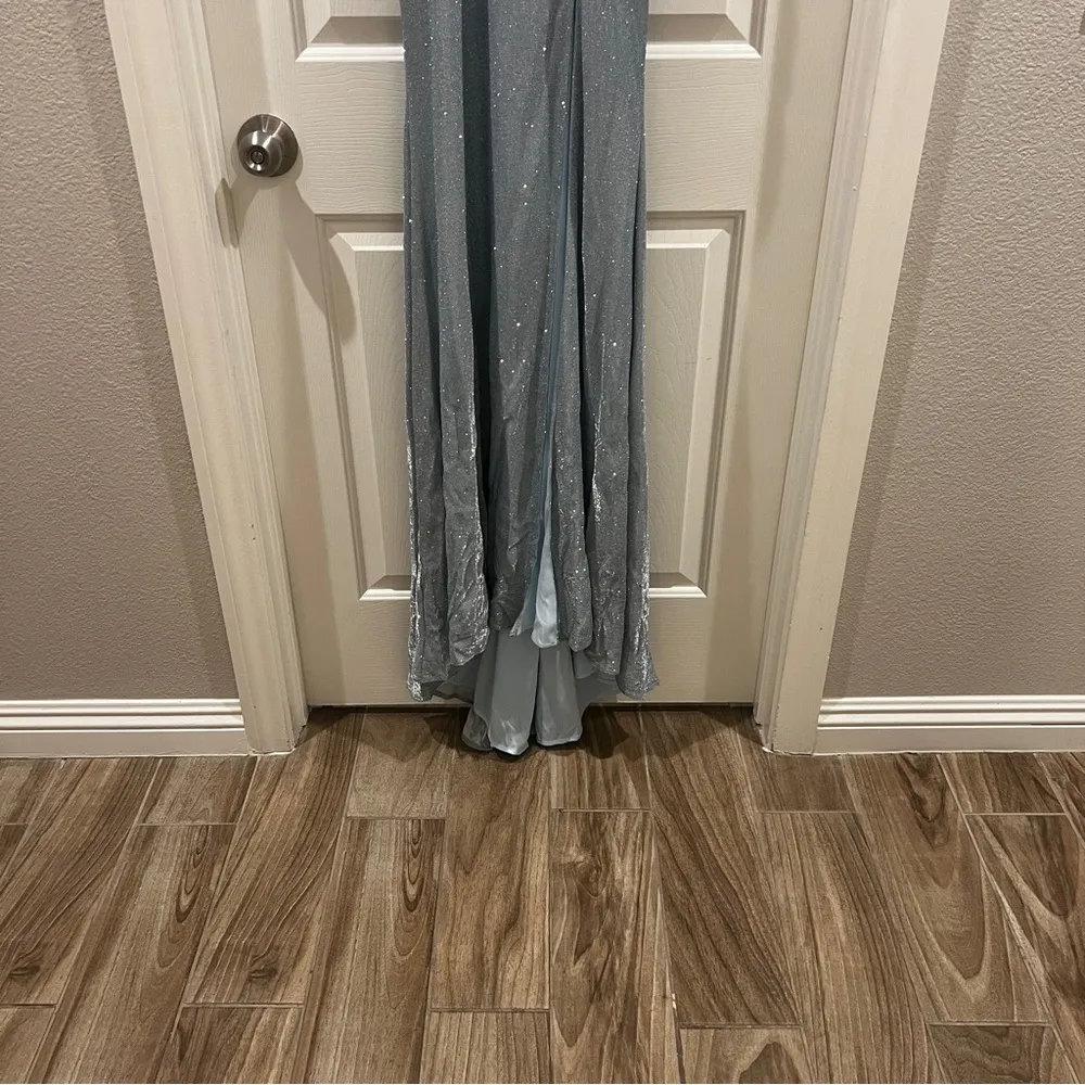 Prom Girl NWT Cinderella blue sparkly dress PG-82040 SIZE 4 - Image 2