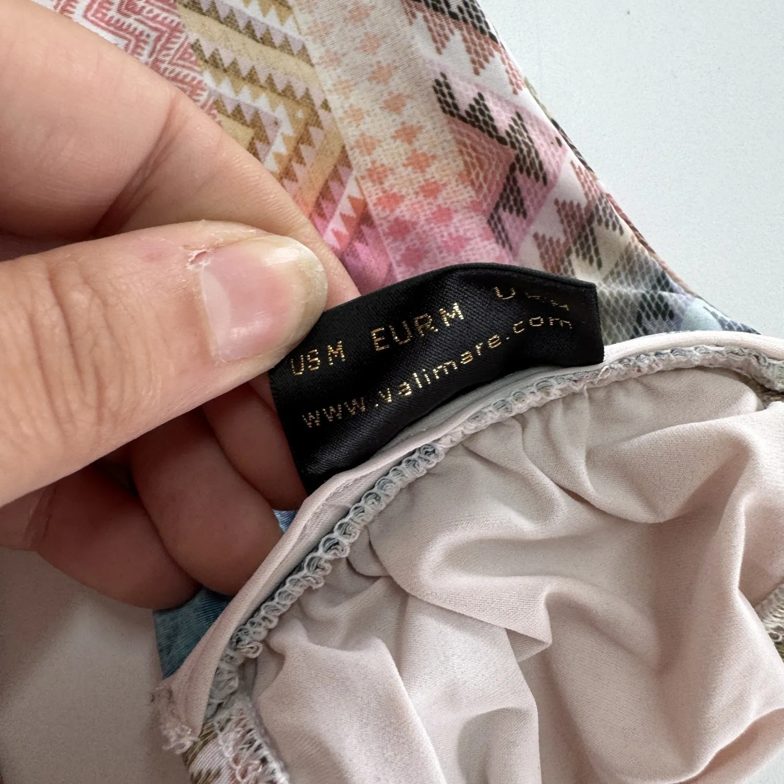 Valimare Bikini Swimsuit Womens‎ Medium Salinas Zig Zag Bandeau Swimwear - Image 5