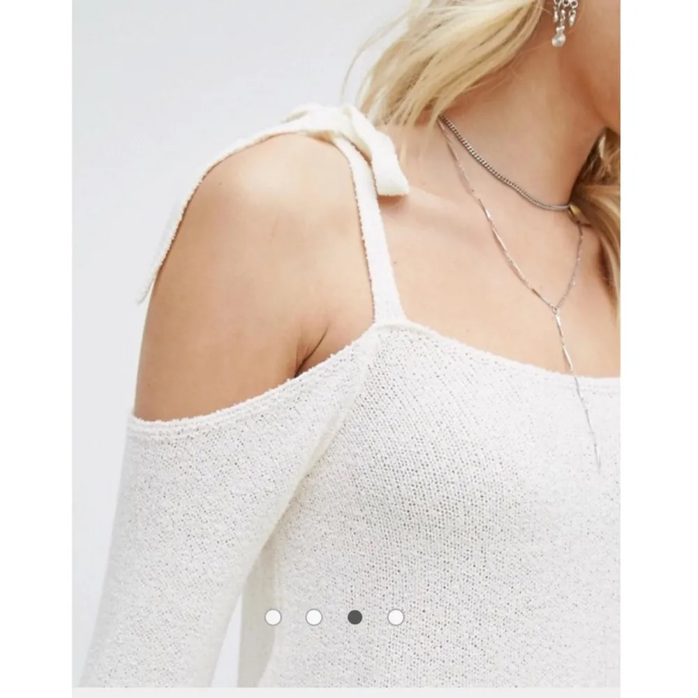 Cold Shoulder Tie Long Sleeve Knit - Image 3