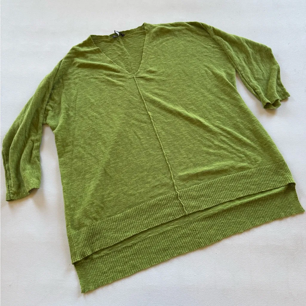 Eileen Fisher 3/4 Sleeve Top size L - Image 2