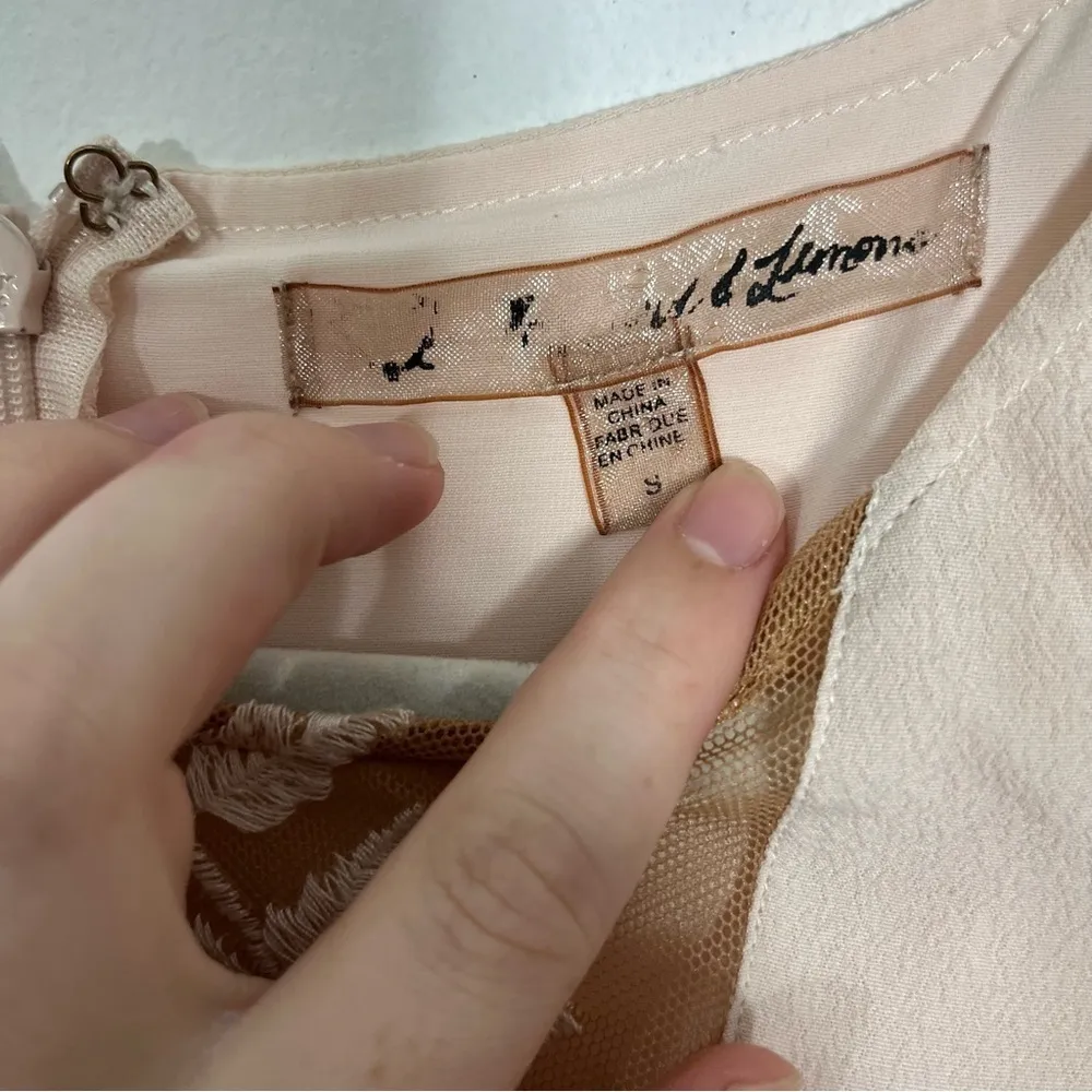 For Love & Lemons Emelia Romper in Dusty Pink Small - Image 7