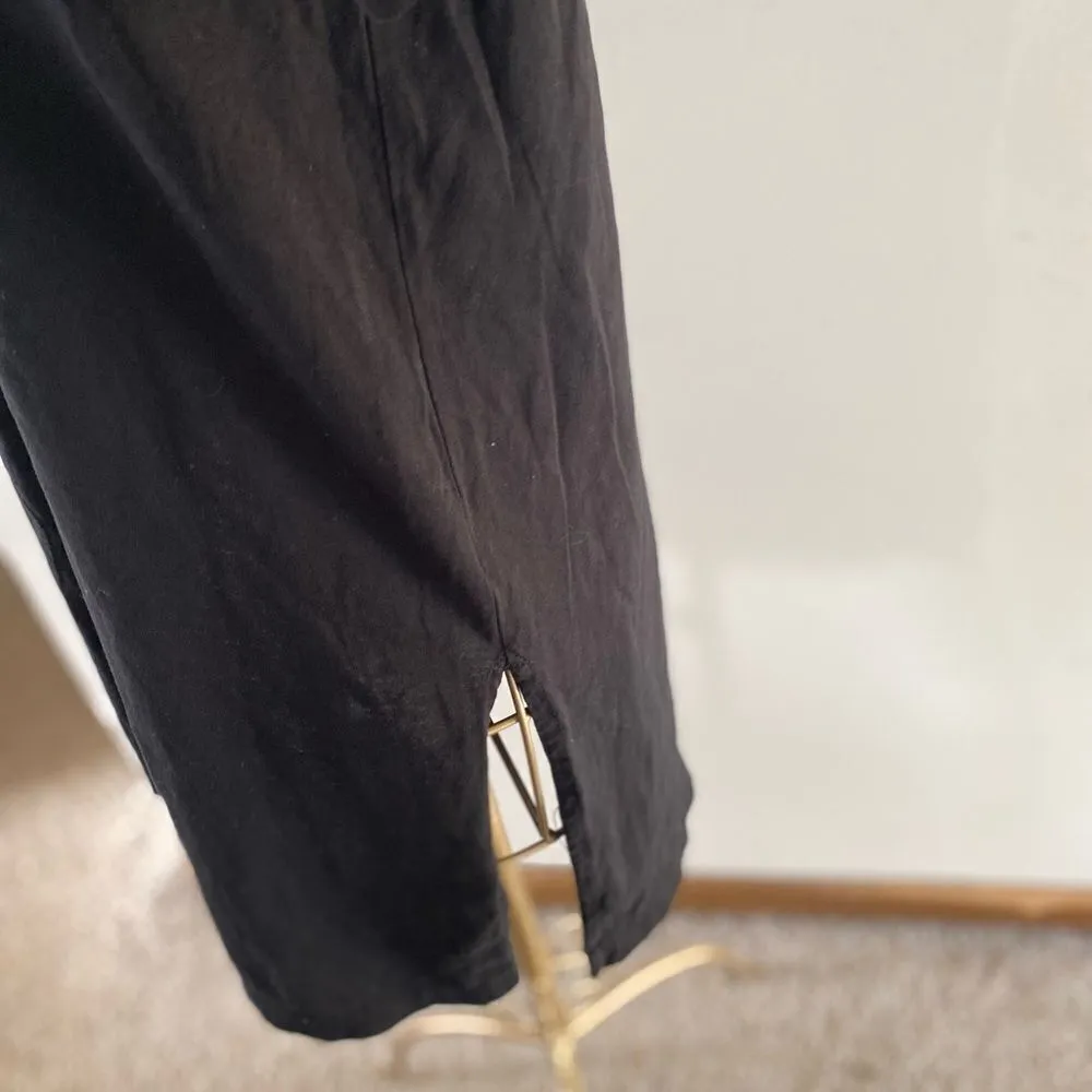 J. Crew double side split black short sleeve tee size S 100% cotton - Image 13