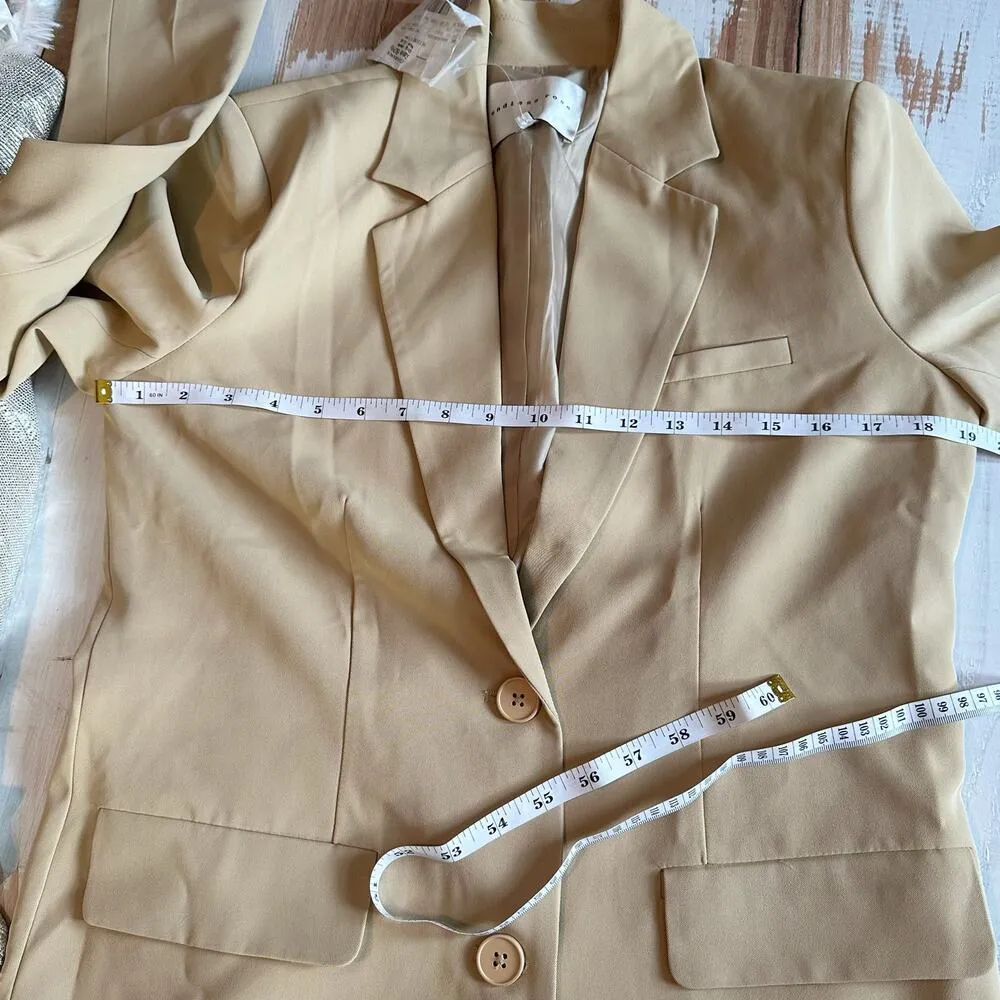 Endless Rose Buttery Two Button Career Business Casual Blazer Size XS - Image 7