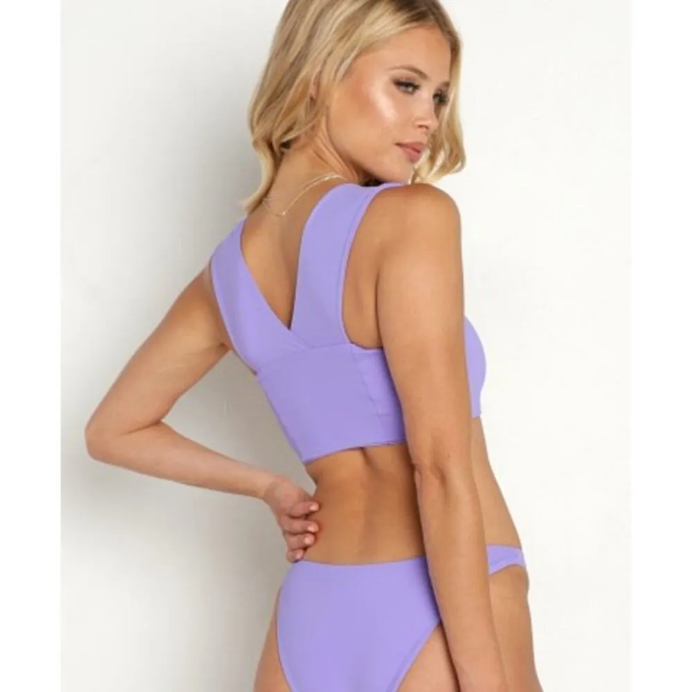 L*Space Parker Convertible Bikini Top in Amethyst Purple Size XS NWT - Image 2