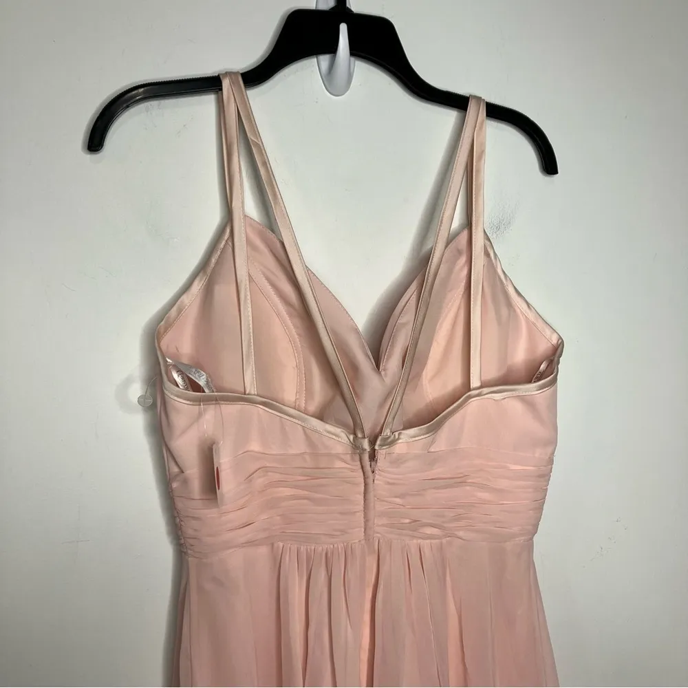 NWT Christina Wu Occasions long‎ formal dress in petal pink size 12 - Image 6