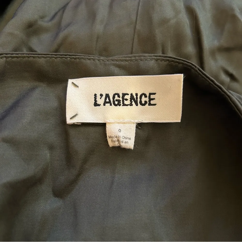 L’Agence Green Satin Cargo Pants Size 0 - Image 6