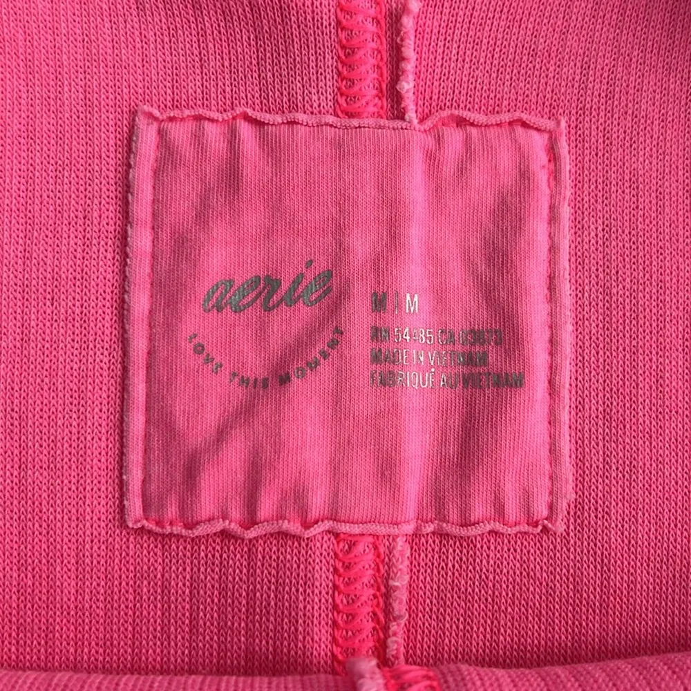 Wonder Textured V-Neck Sweater Hot Pink Retro Babrbiecore Oversized Medium - Image 2