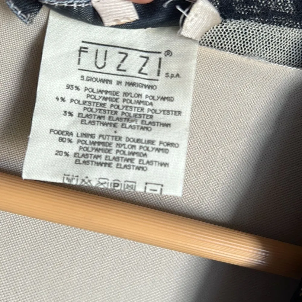 Jean paul gaultier fuzzi lace faux wrap dress Tan Size M - Image 10