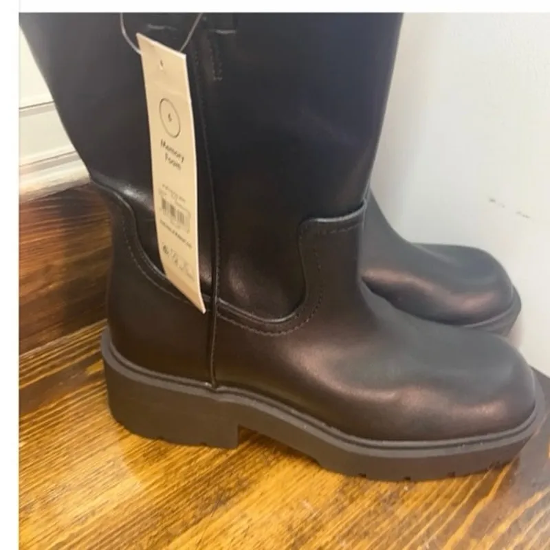 Time And Tru Black Boots Size 6 - Image 2