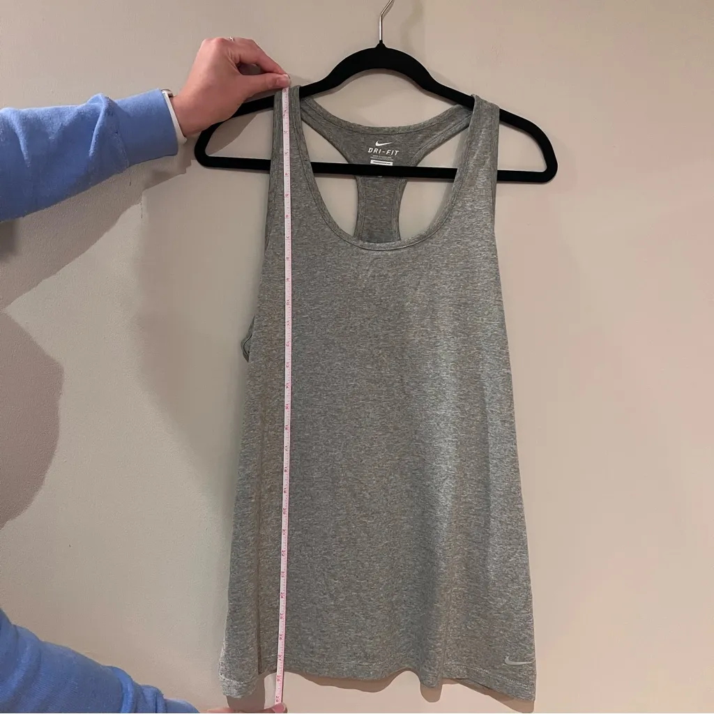Nike Dri Fit Green/Gray Tank Top - Image 4