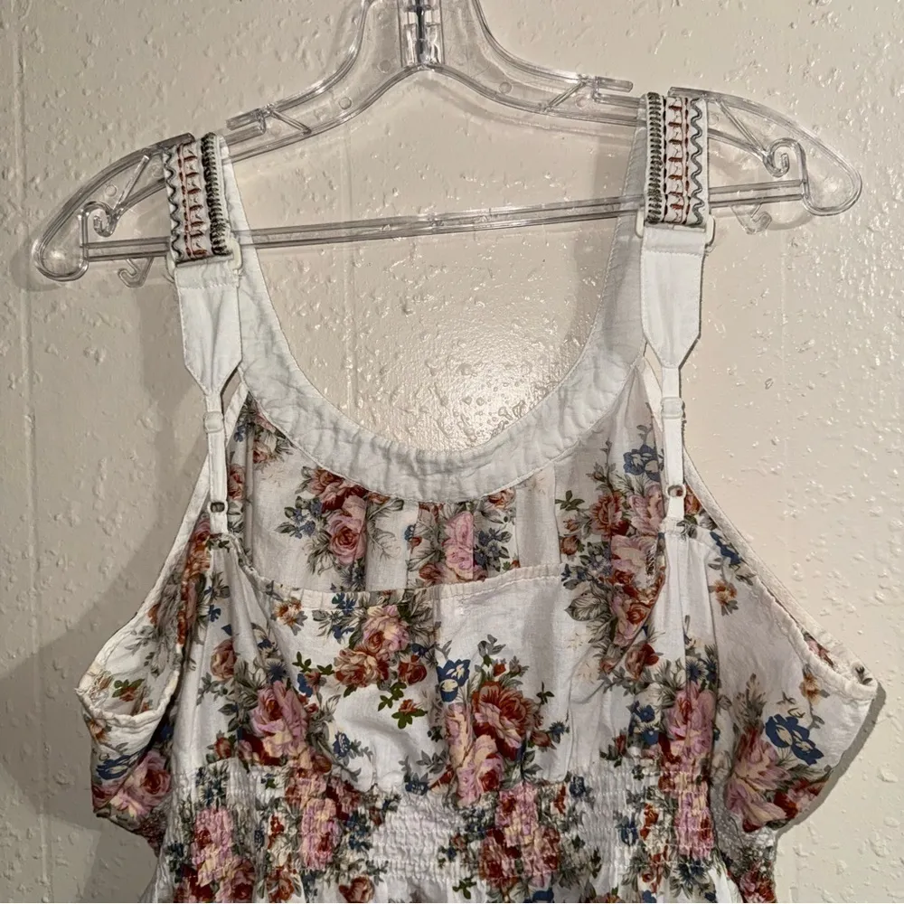 Mine Too Floral Top Tan Size 1X - Image 5