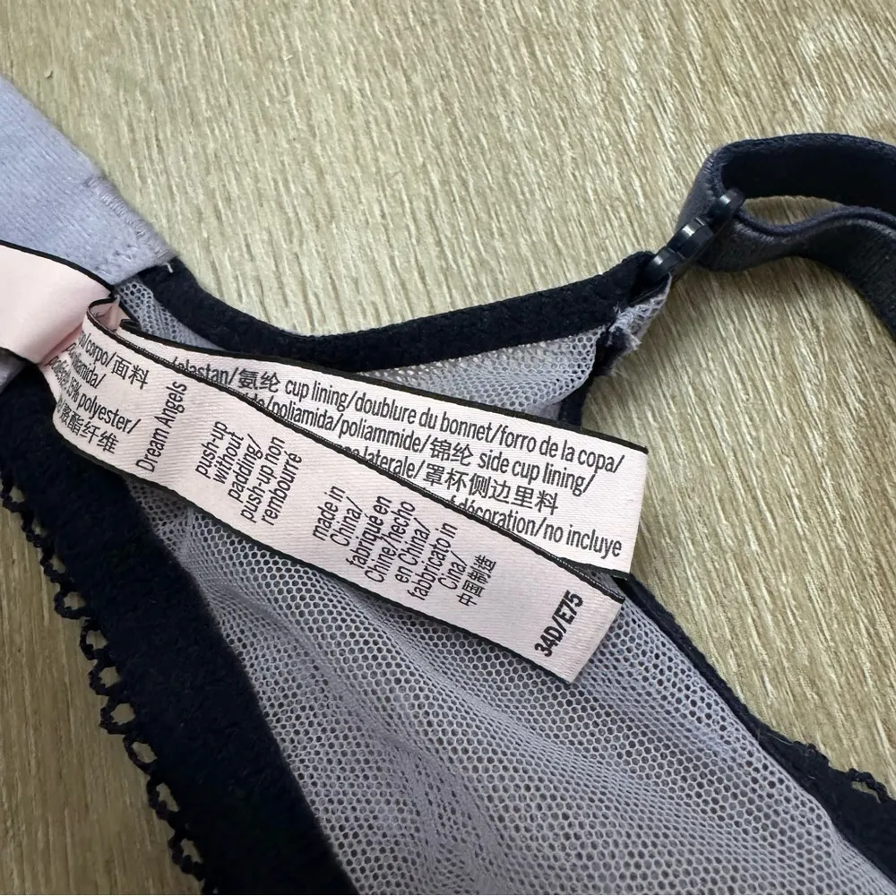 Victoria's Secret Purple Wicked Velvet Dream Angels Uplifting  Unlined Bra - Image 8