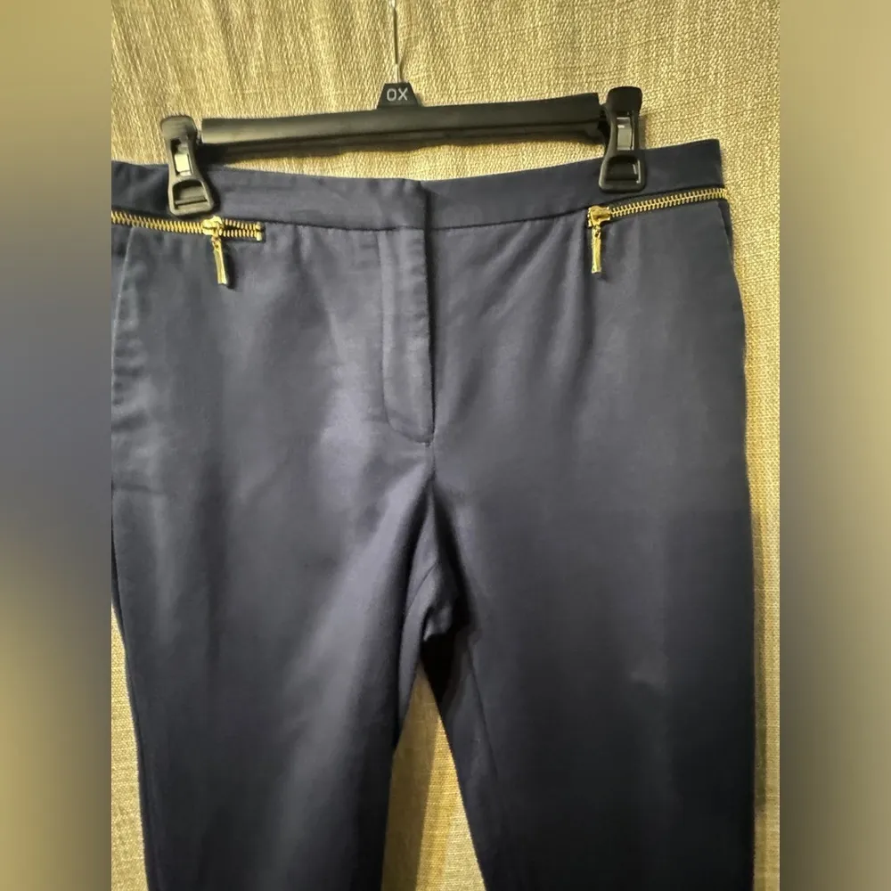 Zara Basics Navy Zip Dress Pants size 6 - Image 6