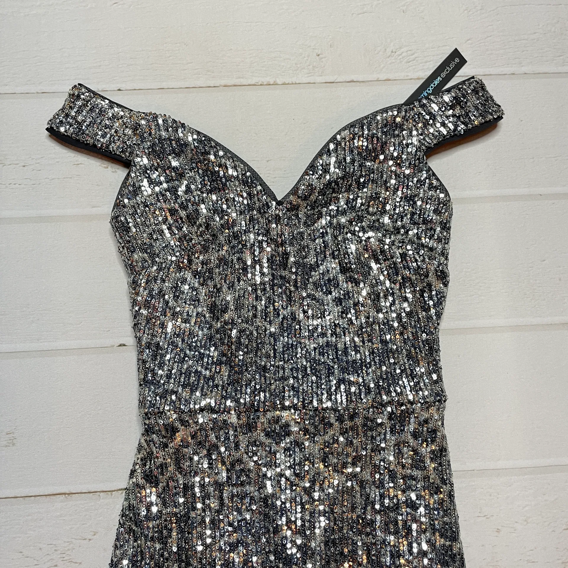NWT - Women’s Black & Silver Sequin Dress - Size 2.  - Image 3
