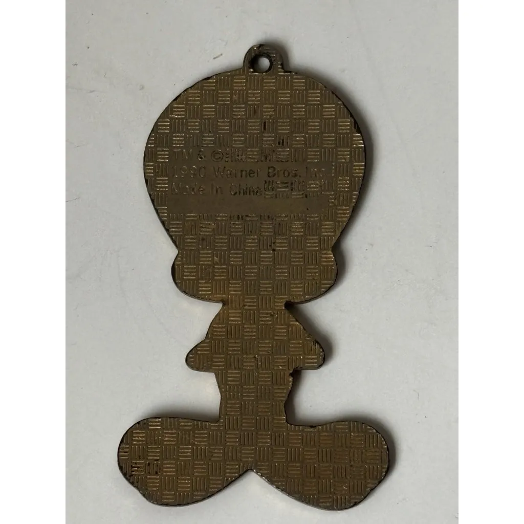 Rare Vintage 1990 Tweety Bird Pendant Warner Bros Looney Tunes Collectible Yellow - Image 6