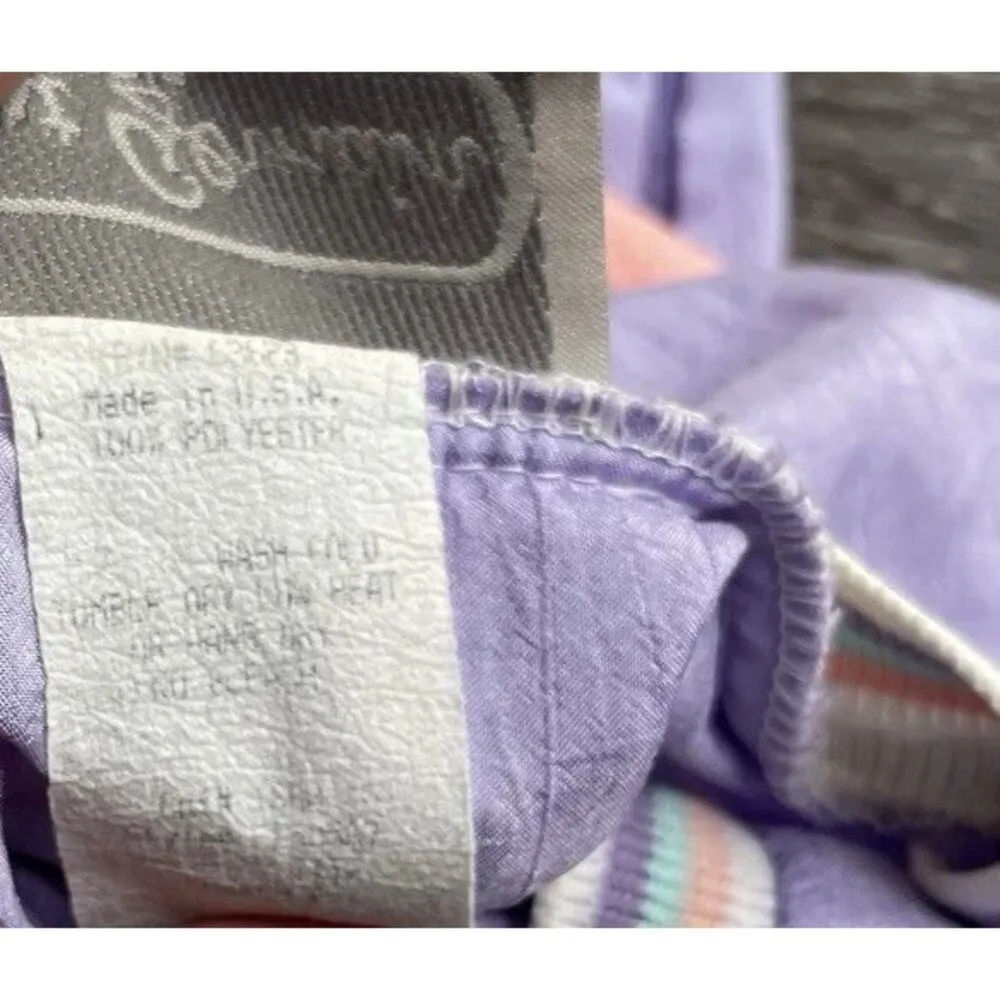 Vintage Saint Germain Women’s Sz Small Jacket Track Light 70s 80s Color Purple - Image 10