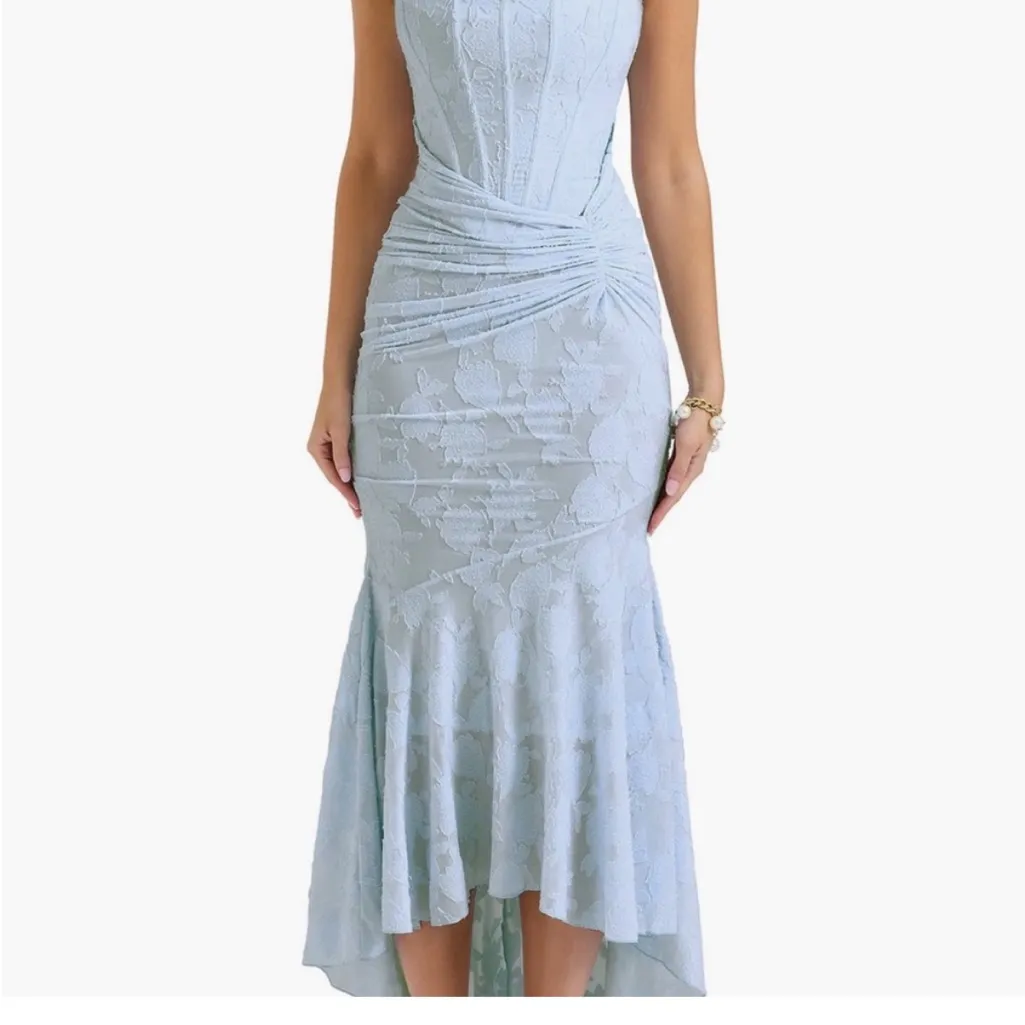 HOUSE OF CB
Cesca Floral Ruched
High-Low Corset Dress - Image 2