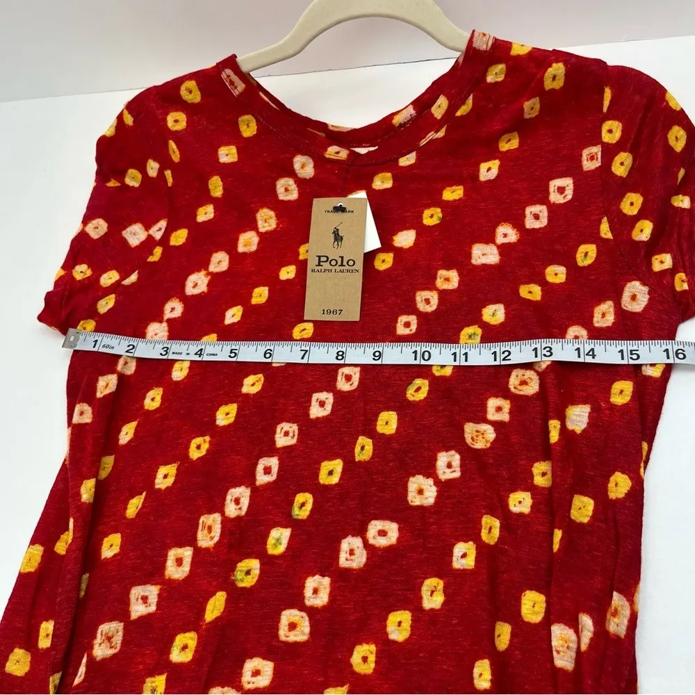 Polo Ralph Lauren Denim & Supply Tie Sarong Midi Dress XS Stretch 100% Linen NEW - Image 11