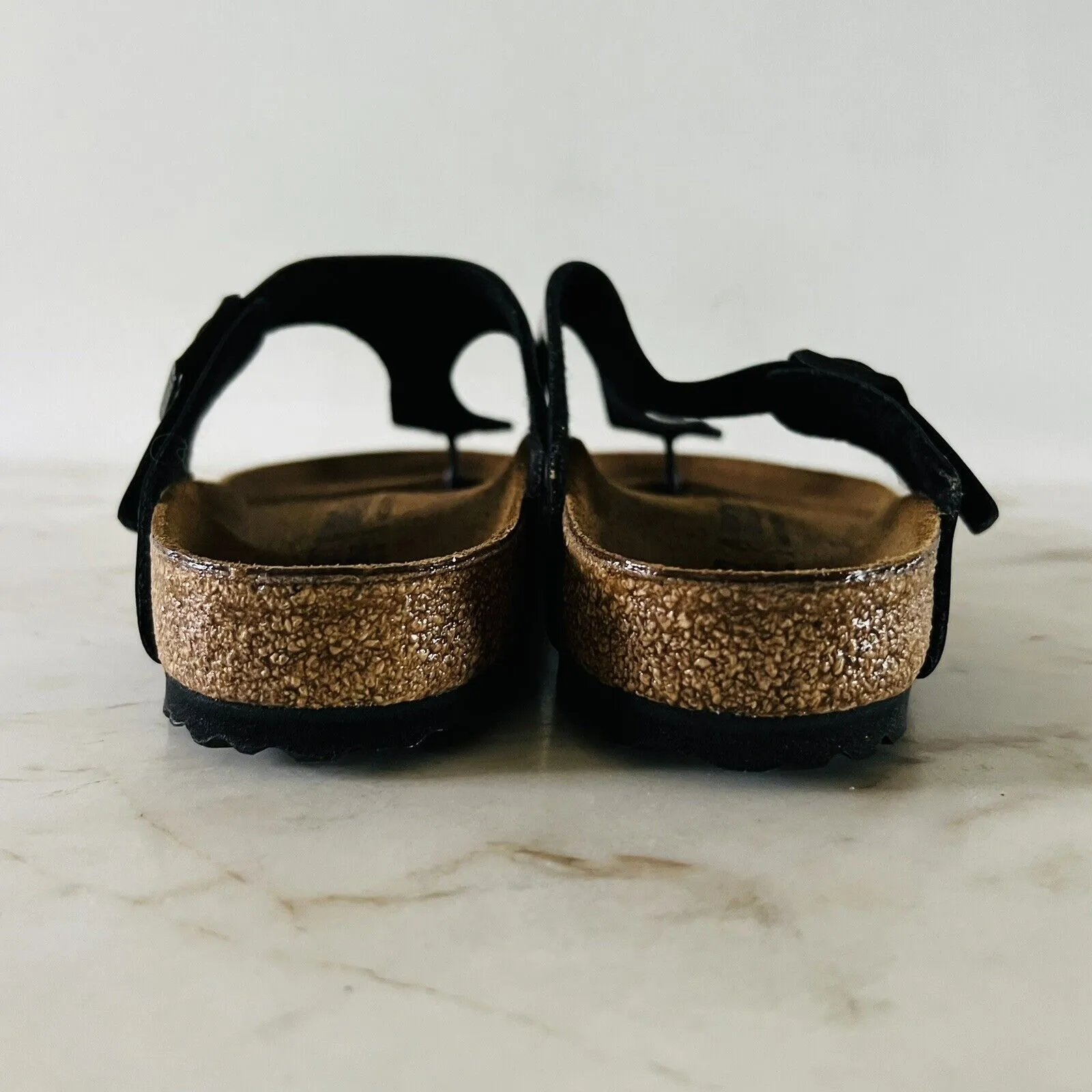 BIRKENSTOCK Gizeh Shiny Black Birko-Flor Slide Slippers - 37 EU - Image 9