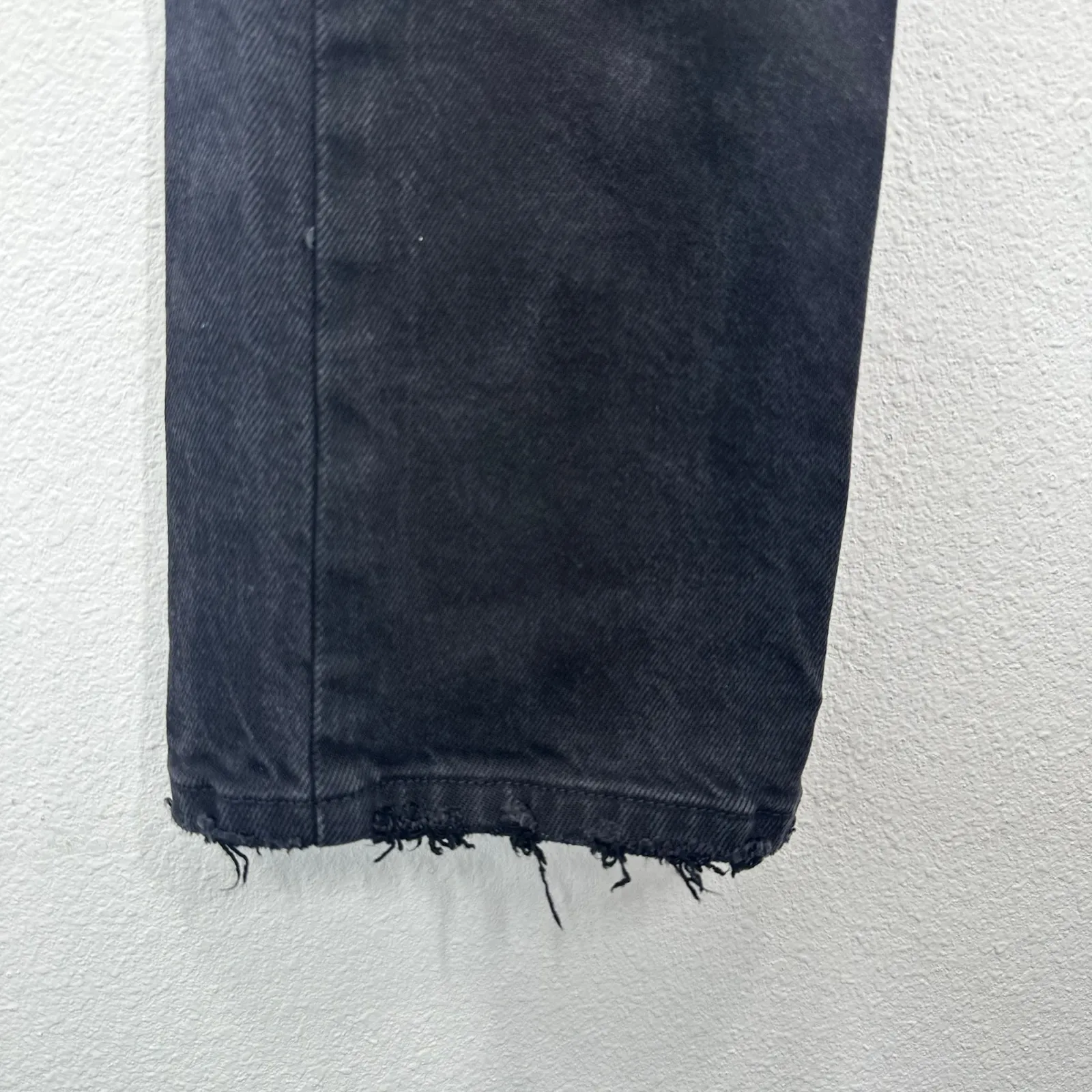 GOOD AMERICAN Good‎ Legs Straight Mid Rise Black Denim Jeans Size 4 Classic NWT - Image 6