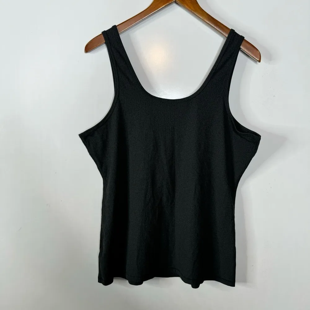 Athleta Gray Ribbed Tank Top Size Large‎ - Image 2