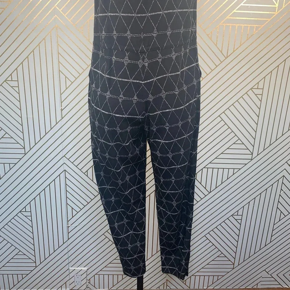 Madewell Diamond Argyle Print‎ Jumpsuit Black - Image 11