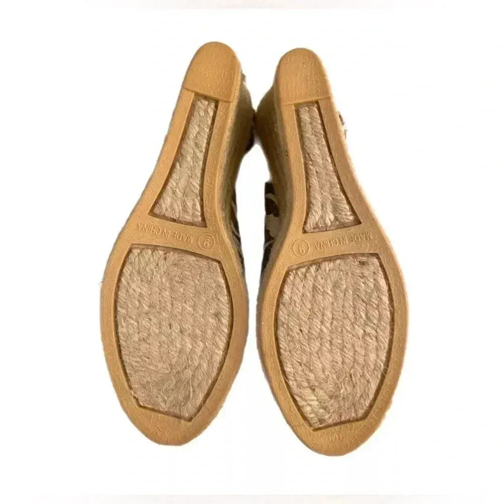 CHICO’S Zebra Print Sandals Women’s Simon Espadrille Wedge Slingback Heels 9 - Image 9