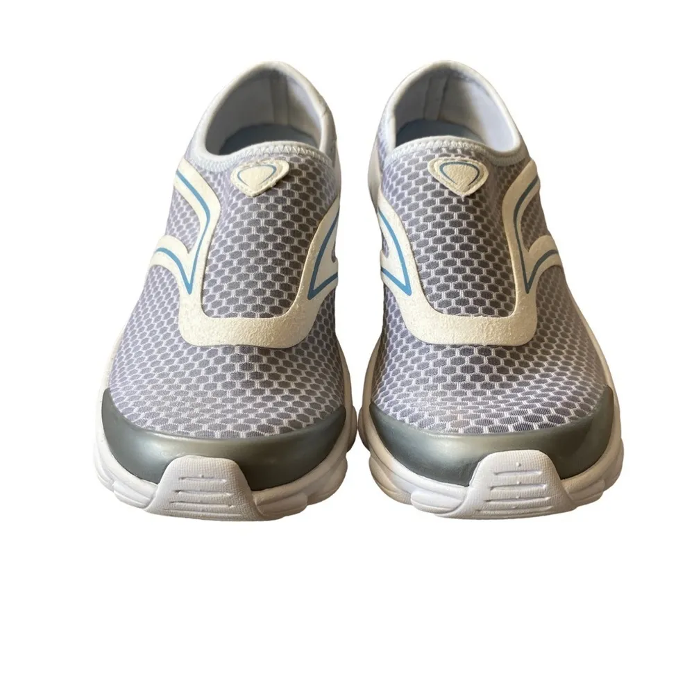 Easy Spirit e360 lace-free slip on shoes light grey and white womens 7 1/2 wide - Image 6